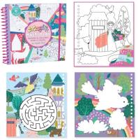 Kolorowanka Wodna z zadaniami Bajkowy Świat. Wydawca: Floss & Rock. SmakLiter.pl Opakowanie Kolorowanka Wodna z zadaniami Bajkowy Świat