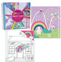 Kolorowanka Wodna z zadaniami Tęczowe Wróżki. Wydawca: Floss & Rock. SmakLiter.pl Opakowanie Kolorowanka Wodna z zadaniami Tęczowe Wróżki