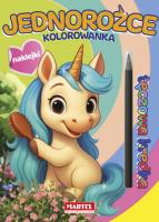 Kolorowanka z kredką Jednorożce. Autor:   Praca zbiorowa. SmakLiter.pl Okładka książki Kolorowanka z kredką Jednorożce