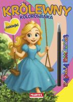 Kolorowanka z kredką Królewny. Autor:   Praca zbiorowa. SmakLiter.pl Okładka książki Kolorowanka z kredką Królewny