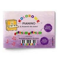 Kolorowe Pianino 5: Piosenki dla dzieci. Nauka gry. Autor: Maja Dusik. SmakLiter.pl Okładka książki Kolorowe Pianino 5: Piosenki dla dzieci. Nauka gry