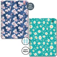 Kołozeszyt A5/50K kratka 90g Kwiatki (6szt). Wydawca: Bee-bee. SmakLiter.pl Opakowanie Kołozeszyt A5/50K kratka 90g Kwiatki (6szt)