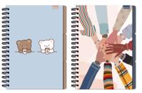 Opakowanie Kołozeszyt B5 96k. kratka Drip Off 1szt.mix