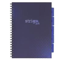 Kołozeszyt Pads A4/100K kratka Basic granatowy. Wydawca: Strigo. SmakLiter.pl Opakowanie Kołozeszyt Pads A4/100K kratka Basic granatowy