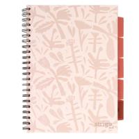 Kołozeszyt Pads A4/100K kratka Floral beżowy. Wydawca: Strigo. SmakLiter.pl Opakowanie Kołozeszyt Pads A4/100K kratka Floral beżowy