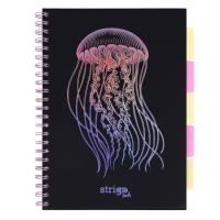 Kołozeszyt Pads A4/100K kratka Głębiny Meduza. Wydawca: Strigo. SmakLiter.pl Opakowanie Kołozeszyt Pads A4/100K kratka Głębiny Meduza
