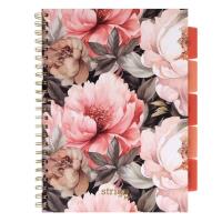 Opakowanie Kołozeszyt Pads A4/100K kratka Kwiaty beżowy