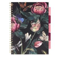 Kołozeszyt Pads A4/100K kratka Kwiaty zielony. Wydawca: Strigo. SmakLiter.pl Opakowanie Kołozeszyt Pads A4/100K kratka Kwiaty zielony