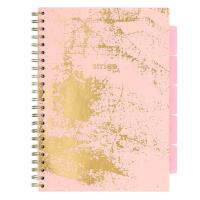 Kołozeszyt Pads A4/100K kratka Marmur różowy. Wydawca: Strigo. SmakLiter.pl Opakowanie Kołozeszyt Pads A4/100K kratka Marmur różowy