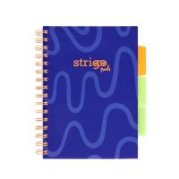 Kołozeszyt Pads A5/100K linia Neon granatowy. Wydawca: Strigo. SmakLiter.pl Opakowanie Kołozeszyt Pads A5/100K linia Neon granatowy