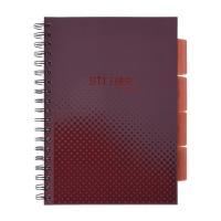 Kołozeszyt Pads B5/100K kratka Basic bordowy. Wydawca: Strigo. SmakLiter.pl Opakowanie Kołozeszyt Pads B5/100K kratka Basic bordowy