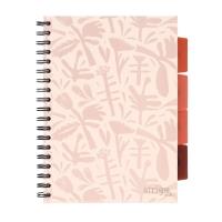 Kołozeszyt Pads B5/100K kratka Floral beżowy. Wydawca: Strigo. SmakLiter.pl Opakowanie Kołozeszyt Pads B5/100K kratka Floral beżowy