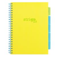 Kołozeszyt Strigo A4 Project Book Neon żółty kratka. Wydawca: Strigo. SmakLiter.pl Opakowanie Kołozeszyt Strigo A4 Project Book Neon żółty kratka