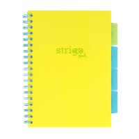 Kołozeszyt Strigo B5 Project Book Neon żółty linia. Wydawca: Strigo. SmakLiter.pl Opakowanie Kołozeszyt Strigo B5 Project Book Neon żółty linia
