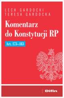 Okładka książki Komentarz do Konstytucji RP art. 173-183