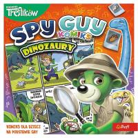 Komiks Spy Guy Dinozaury Rodzina Treflików. Autor: Płońska Katarzyna. SmakLiter.pl Okładka książki Komiks Spy Guy Dinozaury Rodzina Treflików