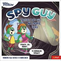 Komiks Spy Guy Trefliki i Spy Guy na tropie lęku. Autor: Płońska Katarzyna. SmakLiter.pl Okładka książki Komiks Spy Guy Trefliki i Spy Guy na tropie lęku