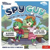 Komiks Spy Guy Trefliki i Spy Guy na tropie spokoju. Autor: Płońska Katarzyna. SmakLiter.pl Okładka książki Komiks Spy Guy Trefliki i Spy Guy na tropie spokoju