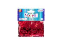 Opakowanie Konfetti czerwone 1cm 30g