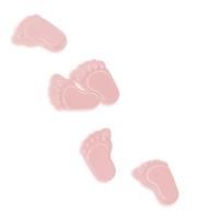 Konfetti stópki różowe. Wydawca: ARPEX. SmakLiter.pl Opakowanie Konfetti stópki różowe