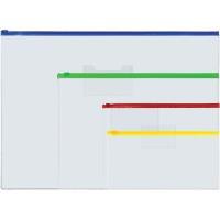 Koperta A4 płaska PVC z suwakiem mix. Wydawca: Centrum. SmakLiter.pl Opakowanie Koperta A4 płaska PVC z suwakiem mix