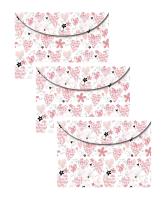 Opakowanie Koperta A5 na zatrzask Serca 3 sztuki