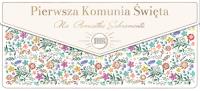 Opakowanie Koperta Komunia. Wianuszek kolorowy