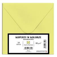 Koperty A5 blady żółty 10szt. Wydawca: Henry. SmakLiter.pl Opakowanie Koperty A5 blady żółty 10szt