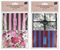 Opakowanie Koperty podarunkowe z gumką 2szt gold mix