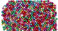 Opakowanie Koraliki 5 mm metaliczne