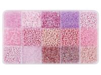 Opakowanie Koraliki DIY odcienie różu pastelowe