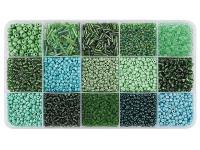 Opakowanie Koraliki DIY odcienie turkusowe