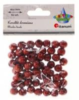 Koraliki drewniane brązowe 60szt. Wydawca: Titanum. SmakLiter.pl Opakowanie Koraliki drewniane brązowe 60szt