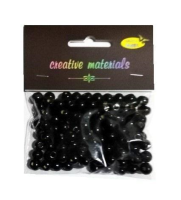 Opakowanie Koraliki drewniane czarne ok 26g ok150szt