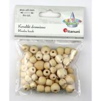 Opakowanie Koraliki drewniane okrągłe 60szt