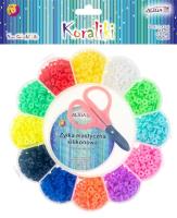 Opakowanie Koraliki gumowe 6mm, żyłka 10m, nożyczki MIX