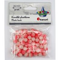 Opakowanie Koraliki plastikowe 10mm koralowe ombre 50szt