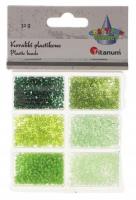 Koraliki plastikowe 6 rozmiarów 32g. Wydawca: Titanum. SmakLiter.pl Opakowanie Koraliki plastikowe 6 rozmiarów 32g