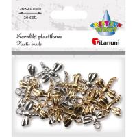 Opakowanie Koraliki plastikowe charmsy ważki mix 20szt