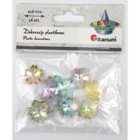 Opakowanie Koraliki plastikowe kwiatki 18mm 16szt