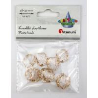 Opakowanie Koraliki plastikowe muszelki 5mm 10szt