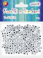 Opakowanie Koraliki plastikowe z literkami 6x6mm 25g