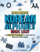 Okładka książki Korean Alphabet Made Easy