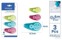 Korektor w taśmie 5mmx6m 3szt. Wydawca: BeBasic. SmakLiter.pl Opakowanie Korektor w taśmie 5mmx6m 3szt