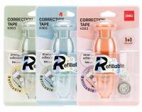 Korektor w taśmie 5mmx6m+dodatkowy wkład mix DELI. Wydawca: DELI. SmakLiter.pl Opakowanie Korektor w taśmie 5mmx6m+dodatkowy wkład mix DELI