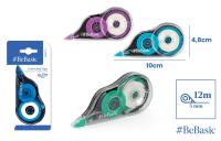 Opakowanie Korektor w taśmie BeBasic 5mmx12m blister 1szt.mix