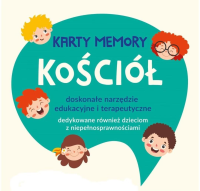 Kościół - karty memory dla dzieci młodszych z SPE. Autor:   Praca zbiorowa. SmakLiter.pl Okładka książki Kościół - karty memory dla dzieci młodszych z SPE