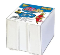 Kostka nieklejona 85x85mm 800 kartek biała. Wydawca: Alfa Pastello. SmakLiter.pl Opakowanie Kostka nieklejona 85x85mm 800 kartek biała