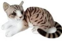 Opakowanie Kot biało-szary leżący 30cm