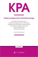 Okładka książki KPA. Kodeks postępowania administracyjnego oraz ustawy towarzyszące wyd. 16